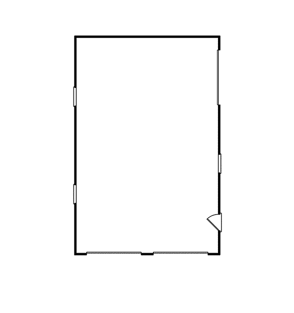 Image Of Large First Floor For House Plan 002D-6042