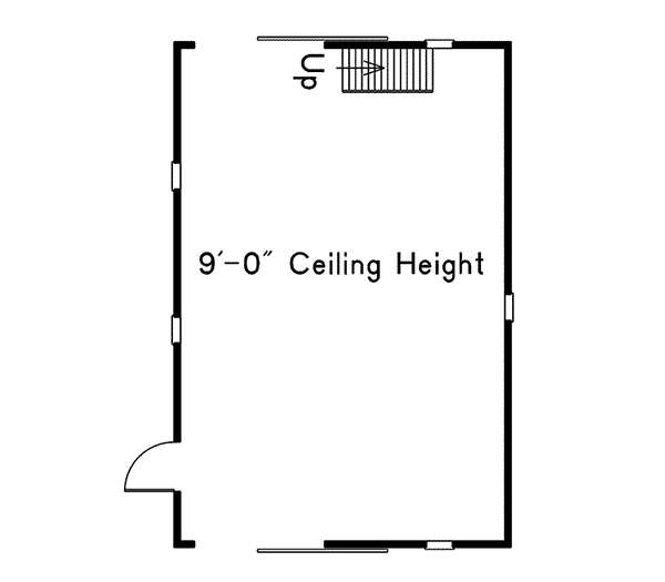 Image Of Large First Floor For House Plan 002D-7501
