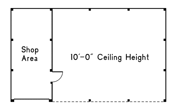 Image Of Large First Floor For House Plan 002D-7505