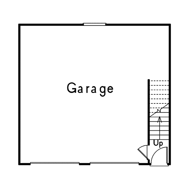 Image Of Large First Floor For House Plan 002D-7510