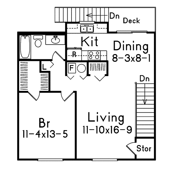 Image Of Second Floor For House Plan 002D-7510