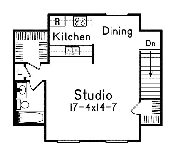 Image Of Second Floor For House Plan 002D-7524