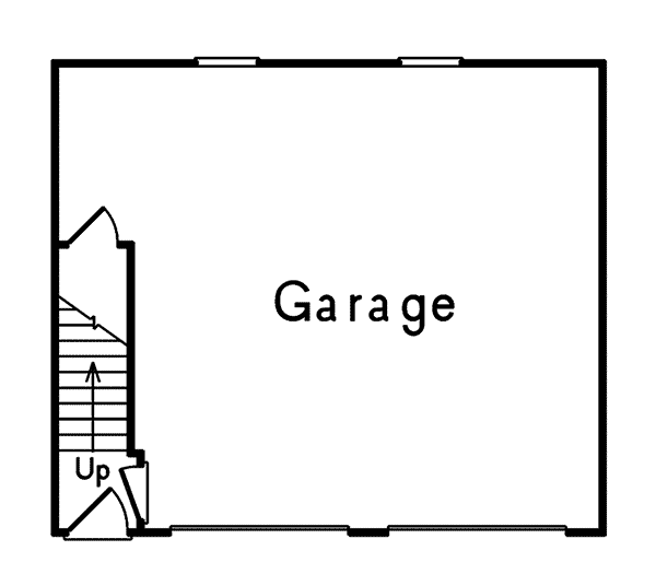 Image Of Large First Floor For House Plan 002D-7526