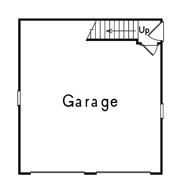 Image Of Large First Floor For House Plan 002D-7527