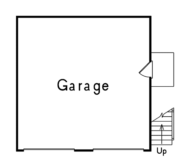 Image Of Large First Floor For House Plan 002D-7528