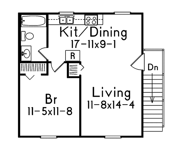 Image Of Second Floor For House Plan 002D-7528