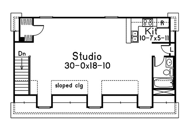 Image Of Second Floor For House Plan 002D-7530