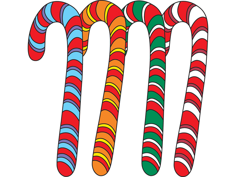 Southern Plan Front of Home Colorful Candy Canes