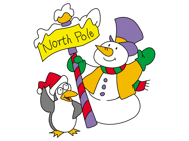 Country Plan Front of Home North Pole Greeting