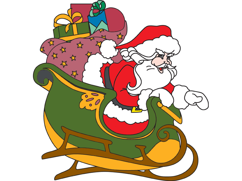 Building Plans Front of Home Santa Sleigh