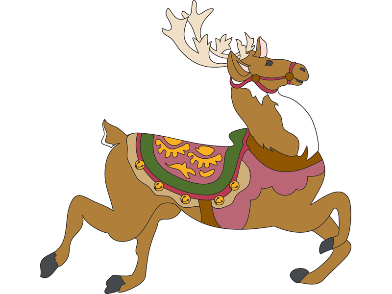 Building Plans Front of Home Prancer the Reindeer