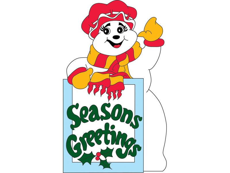 Country Plan Front of Home Mrs. Snowman