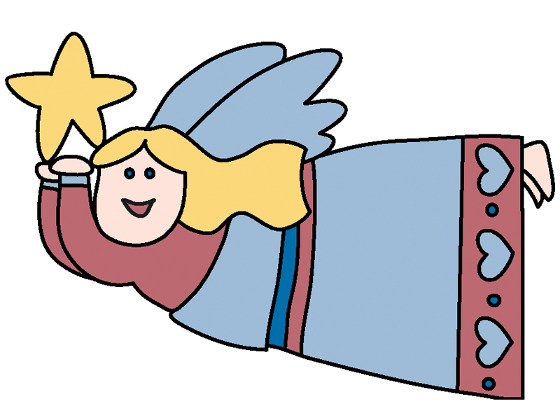 Luxury Plan Front of Home Flying Angel with Star