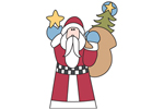 Old Saint Nicklaus is a yard art pattern with great old-fashioned style and charm