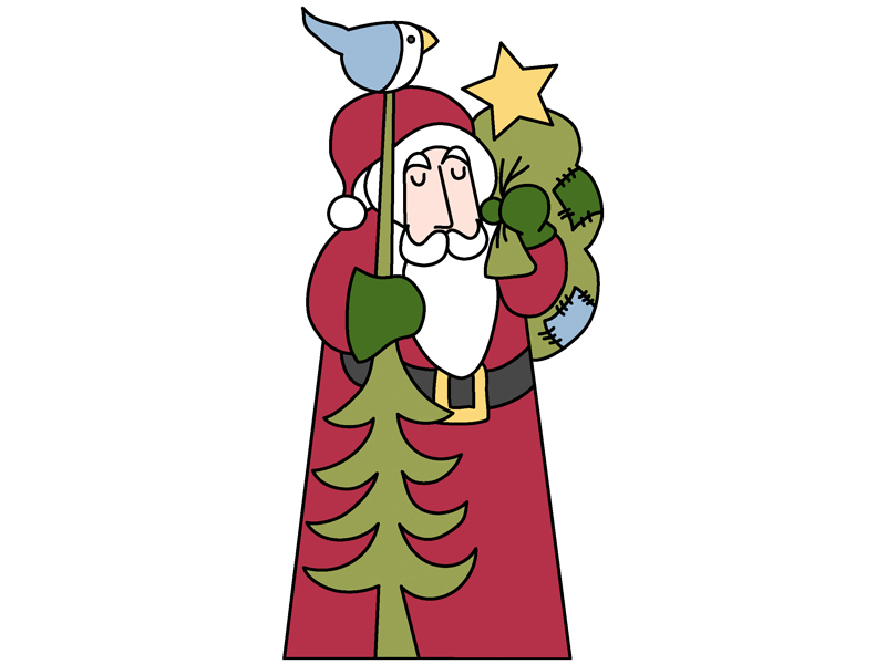 Vacation Home Plan Front of Home Father Christmas