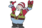 Mr. Kringle is a country style Santa yard art pattern