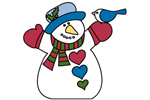Mr. Woodsy snowman has a rustic country charm great for any front yard