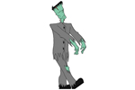 Frankenstein is a scary decoration perfect for your backyard