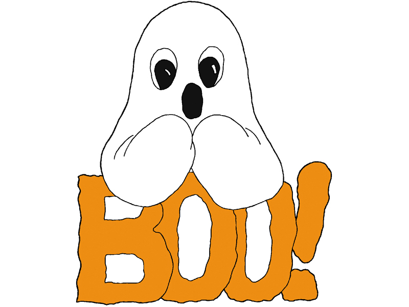 Colonial Floor Plan Front of Home Boo Ghost - House Plans and More
