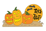 Trick or treat pumpkins is the perfect Halloween scene