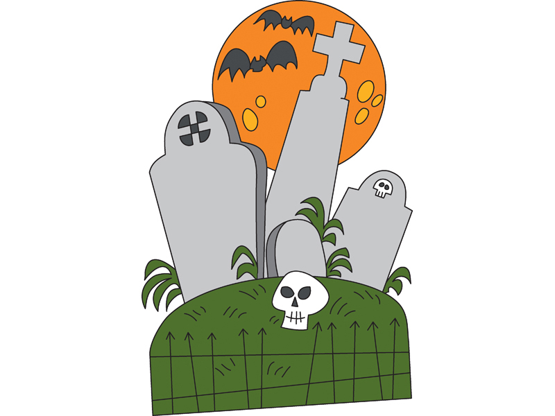 Ranch Plan Front of Home Tombstones - House Plans and More