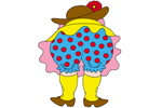 Mrs. Fannie is a fun country style pattern that is perfect for a garden or backyard