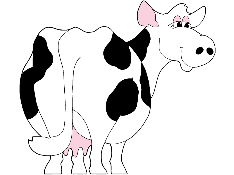 Building Plans Front of Home Cute Cow - House Plans and More