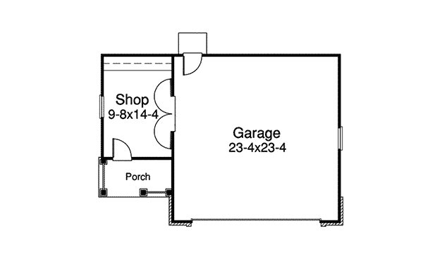 Image Of Large First Floor For House Plan 009D-6000
