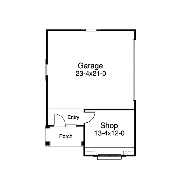 Image Of Large First Floor For House Plan 009D-6001