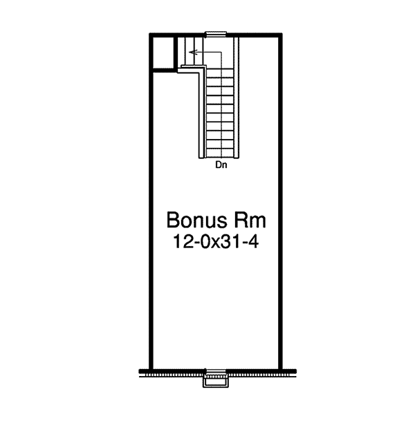 Image Of Second Floor For House Plan 009D-6006