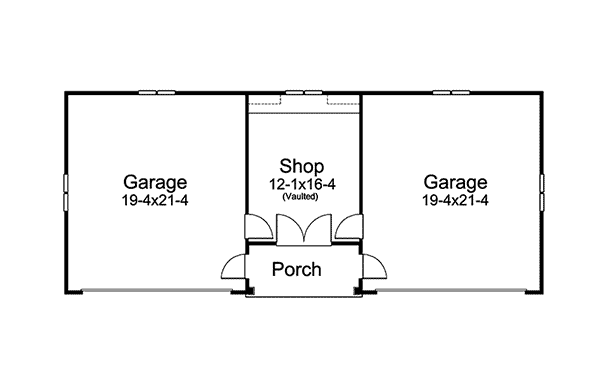 Image Of Large First Floor For House Plan 009D-6007