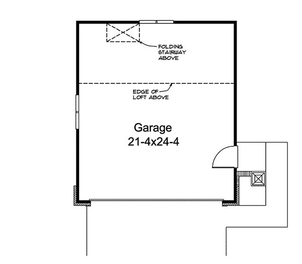 Image Of Large First Floor For House Plan 009D-6008