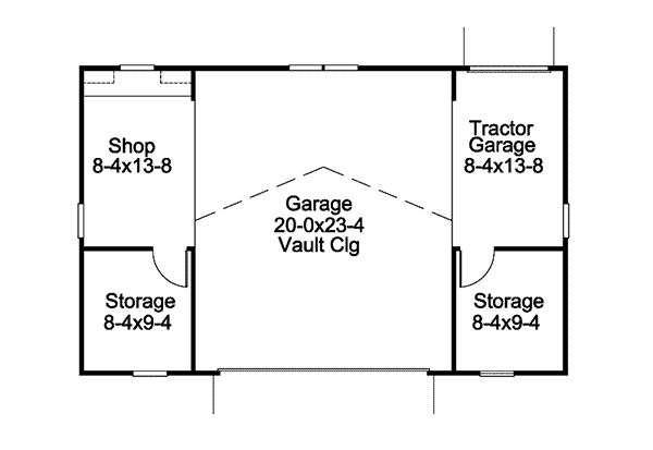 Image Of Large First Floor For House Plan 009D-6009