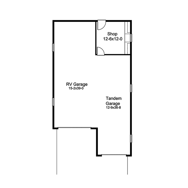 Image Of Large First Floor For House Plan 009D-6011