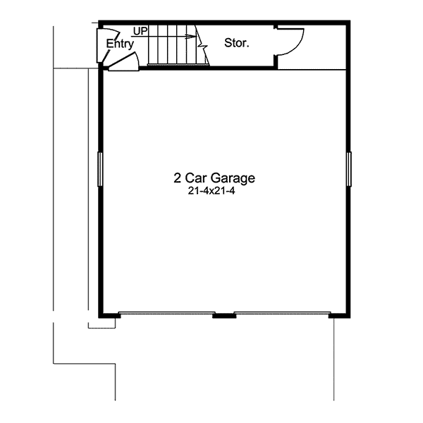 Image Of Large First Floor For House Plan 009D-6014