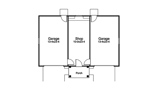 Image Of Large First Floor For House Plan 009D-6017