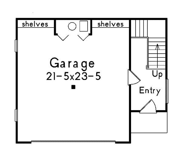 Image Of Large First Floor For House Plan 009D-7500