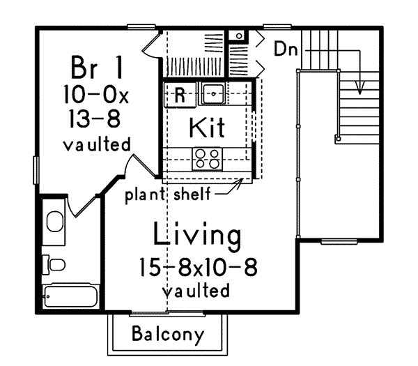 Image Of Second Floor For House Plan 009D-7500