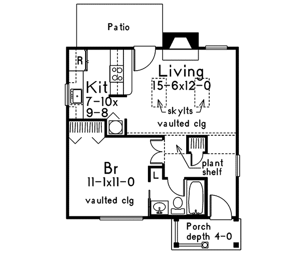 Image Of Large First Floor For House Plan 009D-7501