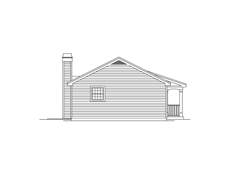 Building Plans Left Elevation 009D-7501 | House Plans and More