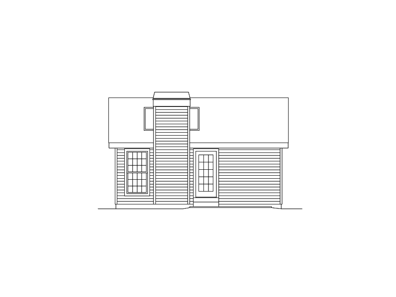 Building Plans Rear Elevation 009D-7501 | House Plans and More