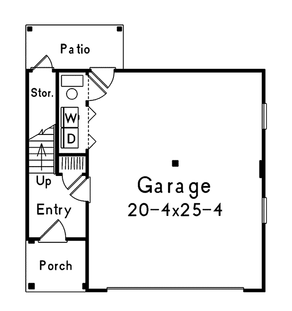Image Of Large First Floor For House Plan 009D-7502