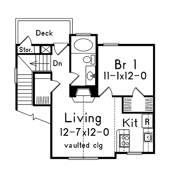 Image Of Second Floor For House Plan 009D-7502