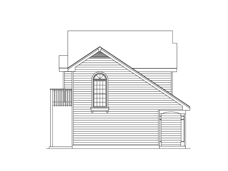 Building Plans Left Elevation 009D-7502 | House Plans and More