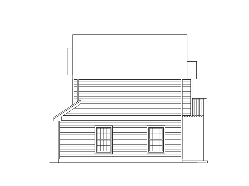 Building Plans Right Elevation 009D-7502 | House Plans and More