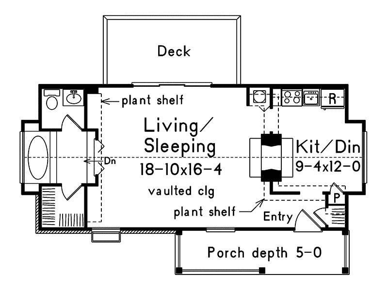 Cabin and Cottage Plan First Floor 009D-7503 | House Plans and More