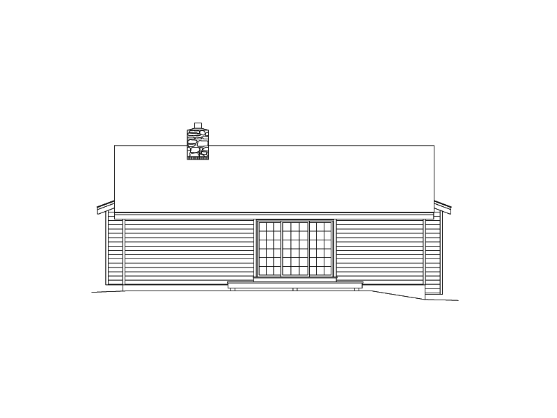 Vacation Home Plan Rear Elevation 009D-7503 | House Plans and More