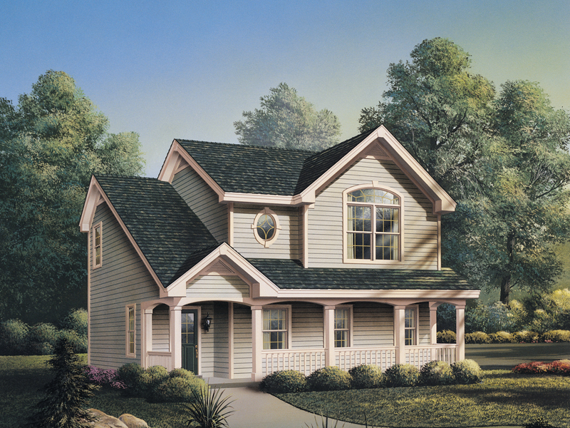 Cabin and Cottage Plan Front of Home 009D-7504 | House Plans and More