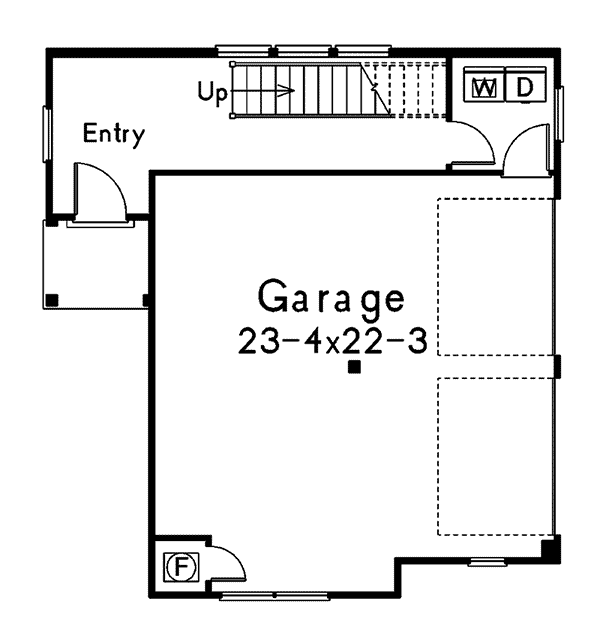 Image Of Large First Floor For House Plan 009D-7505