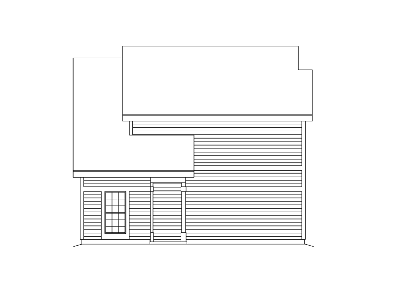 Building Plans Left Elevation 009D-7505 | House Plans and More